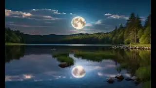 moonlit landscape #ai #nature #india #love #beautiful #moonlight #romantic