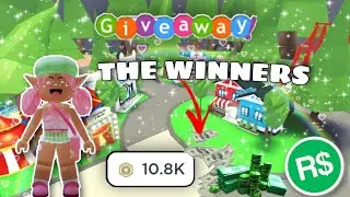 The WINNERS of the ROBUX giveaway💸.