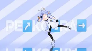 【MMD Hololive】Pekora BGM with Lyrics ( PE↗️KO↘️ PE↗️KO↘️ )