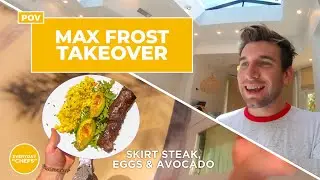 Max Frost Cooks Skirt Steak N Eggs at The Secret Kitchen | Everyday Chefs