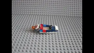 Как собрать маленький моторный полицейский катер из лего 🚤⚓