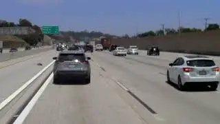 Tesla hit and run on I-10 near exit 43 California 6/14/24