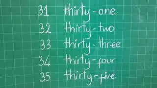 Đếm Số Tiếng Anh 31-40 | Counting Numbers From 31 To 40 | English For Future