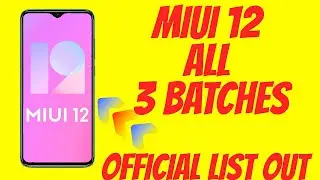 [OFFICIAL] MIUI 12 ALL 30+ DEVICES CONFIRM | MIUI 12 SUPPORTED DEVICE'S LIST