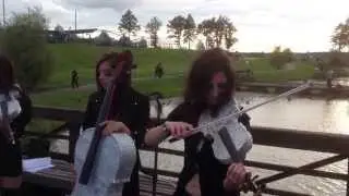 The Lipnitsky Show Orchestra covering a World of Tanks tune. (Bad audio) -WarGaming Minsk 2013