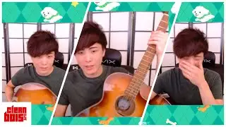 Sykkuno playing his guitar for 4mins - Highlights