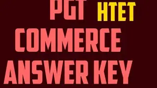 Pgt commerce answer key htet 2021