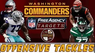 Command Post | Washington Commanders Free Agency Targets: OFFENSIVE TACKLES❗ My Targets🎯vs. Theirs