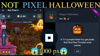 Not Pixel Airdrop Halloween | Double Pixel Reward |  Not Pixel Airdrop New Update