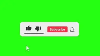 YouTube like subscribe bell icon buttons green screen | youtube green screen video