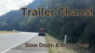 Trailer Chaos On The Freeway! 