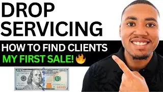 DROP SERVICING: HOW TO FIND CLIENTS - MY FIRST SALE 🔥 (STEP BY STEP FOR BEGINNERS) #dropservicing