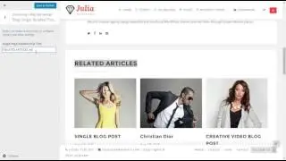 How To Edit Blog Single Page Related Post Title Settings From Theme Customize
