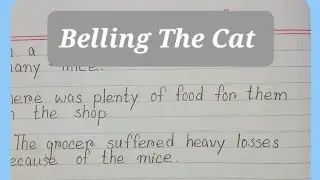 10 Lines Short Easy Moral Story Belling The Cat In English || Kahani  In English
