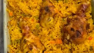 Riz aux légumes au four
