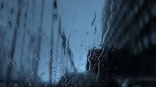 Drops of rain. Beautiful and tender music of loneliness.