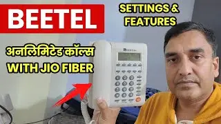 Best Landline Phone for Jio Fiber | Beetel M59N | Beetel landline Lock key and settings