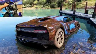 Rebuilding 1500HP Bugatti Chiron | Forza Horizon 5 | Moza R9 gameplay