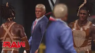 WWE 2K22 - CODY RHODES SHOWS UP TO RAW FOR WRESTLEMANIA PLANS??? [RAW]