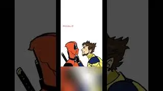 Deadpool and wolverine animation ❤️💛                    #deadpool #wolverine #animation #marvel