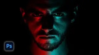 Dual Lighting Effect by RGB in Photoshop