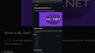 Awesome ML.NET Repository 