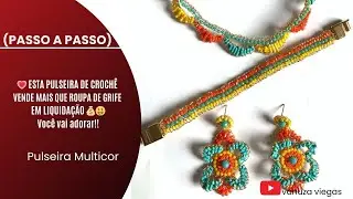 💗 Esta Pulseira 💫 de Crochê com Fios de Arame 💰Vende Mais Que Roupa de Grife em Liquidação!!!