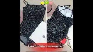 How to make a swimwear 1piece/Cách may đồ đi biển dễ dàng