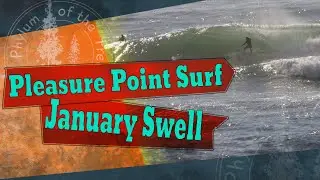Santa Cruz Surf. Pleasure Point Winter Swell 2021. East Cliff Dr.