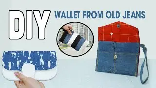 DIY Two ways to make a purse from Old Jeans for Beginners