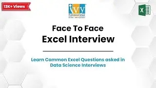 1:1 Advanced Excel Interview Session | Excel Training | MS Excel | Dashboards | IvyProSchool