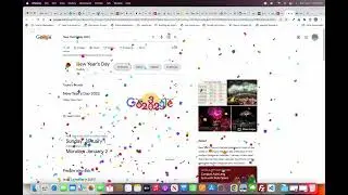 Google New Year Celebration Animation.