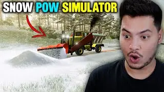 I MADE MILLIONS BY REMOVING SNOW - ROBLOX - SNOW PLOW SIMULATOR
