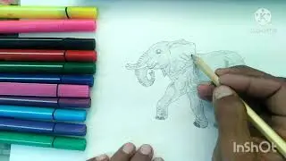 Fil rasmini chizish 🐘 | Oson rasm chizish