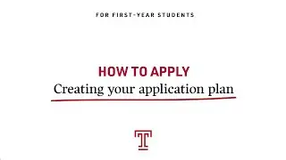 How to Apply to Temple University