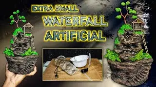 KERENNN‼️BARANG BEKAS JADI AIR TERJUN SUPER MINI,COCOK UNTUK DEKORASI ‼️#waterfall #waterfountain
