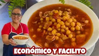 SOPA DE GARBANZOS ✅ almuerzo o cena fácil y nutritiva