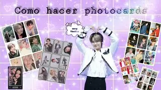Como hacer Photocards | ❀ muy fáciles y sin papel fotográfico ❀