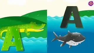 ABC Alphabet Animal English and Russian song | Boopanpankids