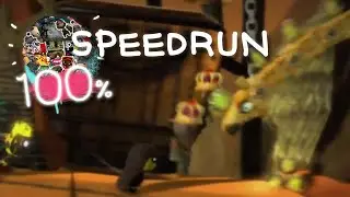 LittleBigPlanet - 4P All Prize Bubbles Speedrun Route (Swinging Safari)
