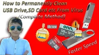 How to Permanently Clean USB Drive,SD Card From Viruses By Smart working |@sksmartworking
