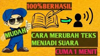 Cara merubah teks menjadi suara