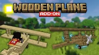 Wooden plane add-on pocket 1.21+ in Minecraft