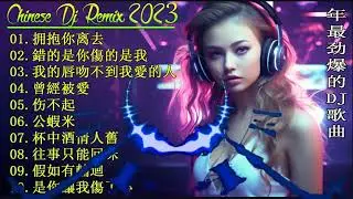 Chinese DJ Remix 2023 🎵 2023最火最热爆DJ歌曲串烧 💖 拥抱你离去 ♪ 錯的是你傷的是我 ♪ 我的唇吻不到我愛的人 ♪ 曾經被愛...👍【動態歌詞Lyrics Video】