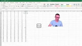 Hiding rows & columns in Excel with Ctrl+0 and Ctrl+9