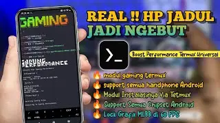 REAL!! Turn your old phone into a faster phone🔥Termux Universal Gaming Boost Performance Module
