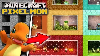 I Trapped Every Starter Pokémon in Minecraft Pixelmon