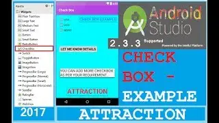 Android studio tutorial - Android checkbox example. with append to get information. You should try