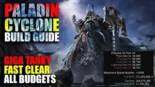 GIGA Fast Spin to Win Cyclone Paladin | My BEST League Starter | POE 3.27 Phrecia League