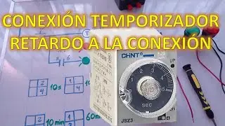 COMO CONECTAR TIMER ON DELAY RETARDO A LA CONEXION